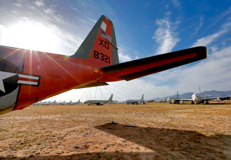 Illustration for article titled The Eerie Boneyard Where Military Planes Go to Die
